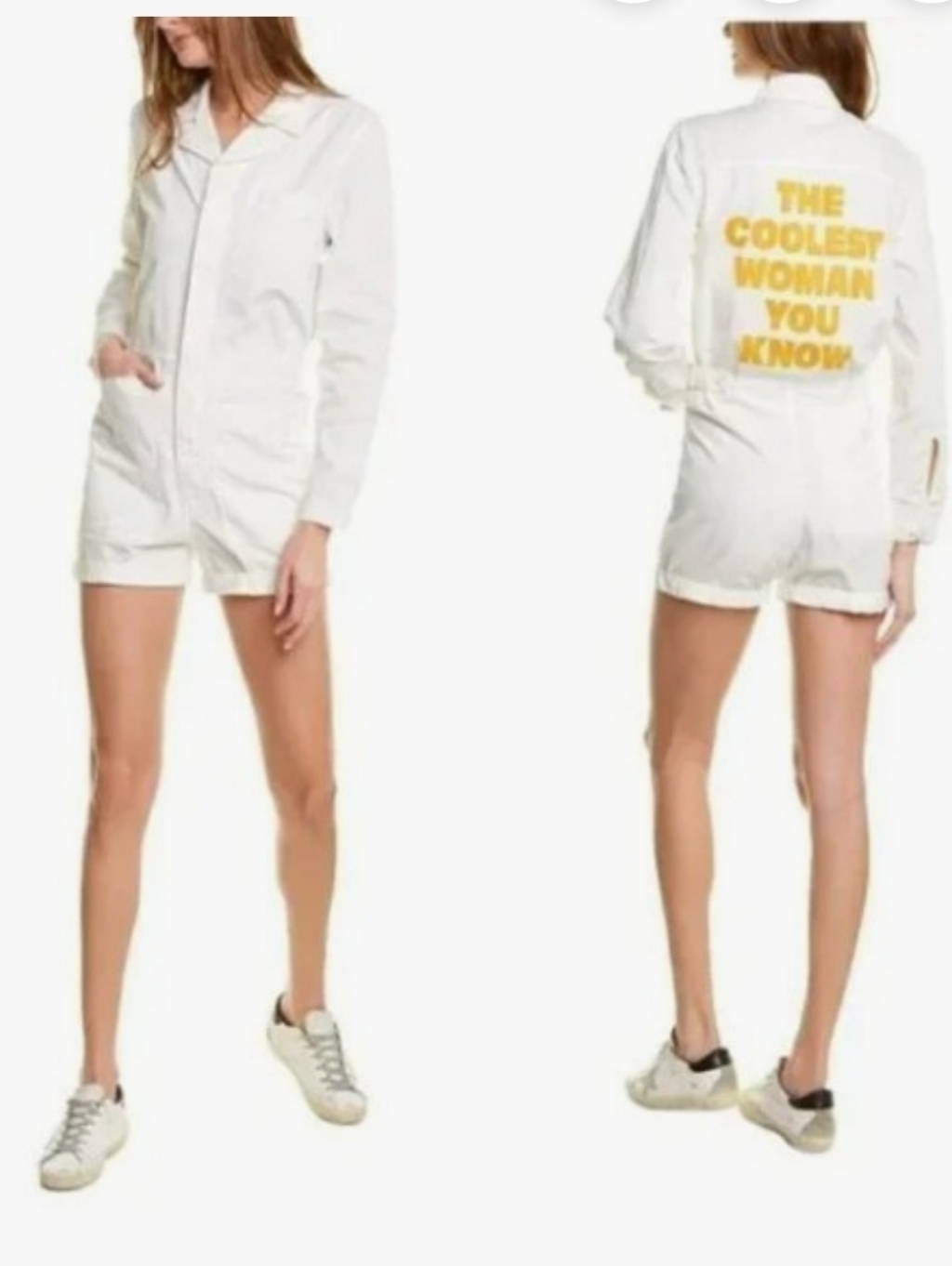 Lucky Brand "The Coolest Woman You Know" Romper Size Xs